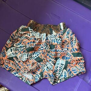 Maaji Tropical Leaf Print Kids Shorts